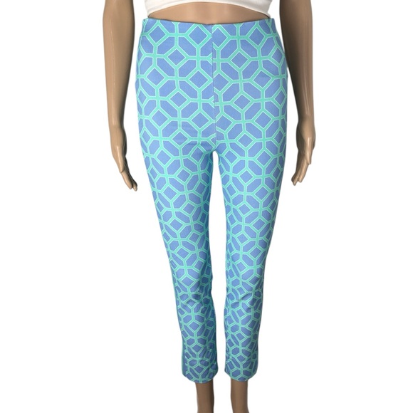 Gretchen Scott GripeLess Pull On Stretch Geometric Pants - Picture 2 of 11